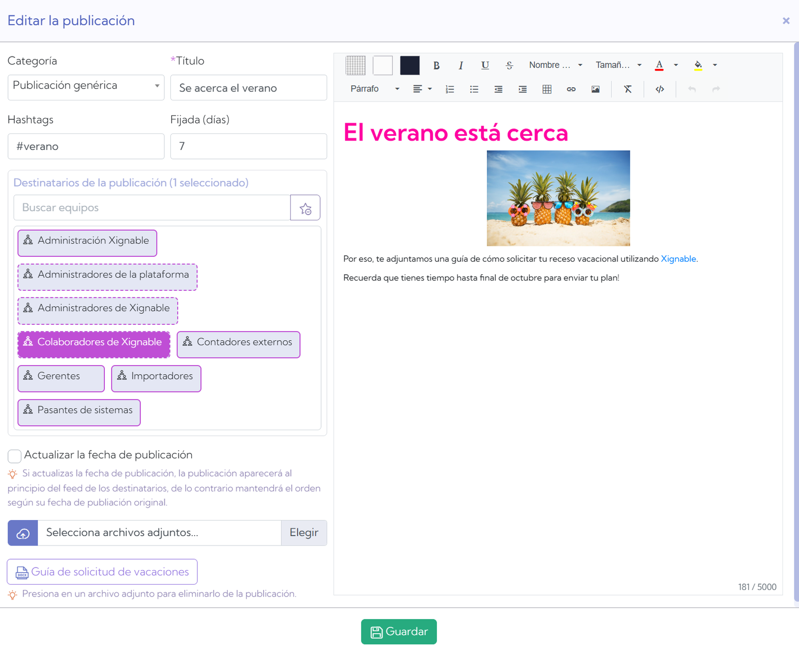 Editor de publicaciones